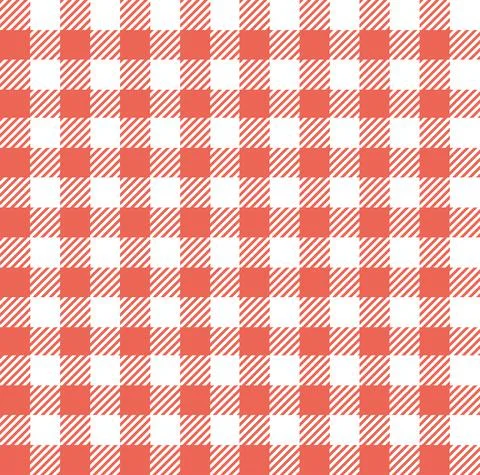 Gingham Seamless Pattern Background. Vector Stock Illustration