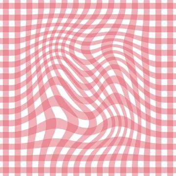 Gingham seamless pattern. Seamless pattern in a distorted check. Texture cher Stock Illustration