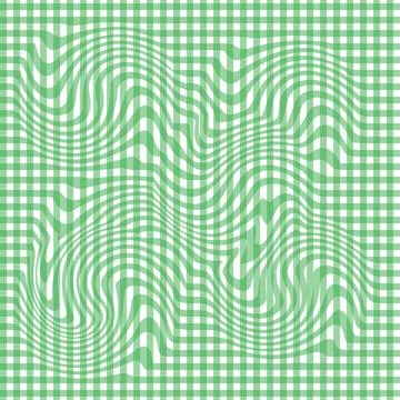 Gingham seamless pattern. Seamless pattern in a distorted check. Texture cher Stock Illustration