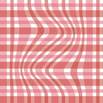 Gingham seamless pattern. Seamless pattern in a distorted check. Texture ch.. Illustrazione stock