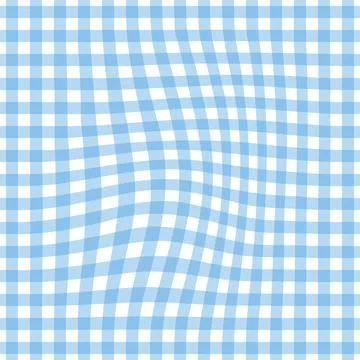 Gingham seamless pattern. Seamless pattern in a distorted check. Texture ch.. Illustrazione stock