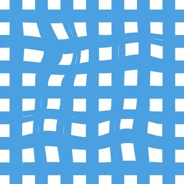 Gingham seamless pattern. Seamless pattern in a distorted check. Texture ch.. Stock Illustration