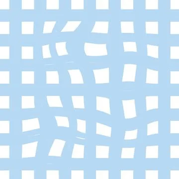 Gingham seamless pattern. Seamless pattern in a distorted check. Texture ch.. Stock Illustration