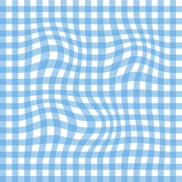 Gingham seamless pattern. Seamless pattern in a distorted check. Texture ch.. Illustrazione stock