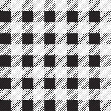 Gingham seamless plaid pattern Illustrazione stock