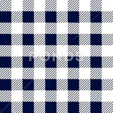 Gingham seamless plaid pattern Stock Illustration