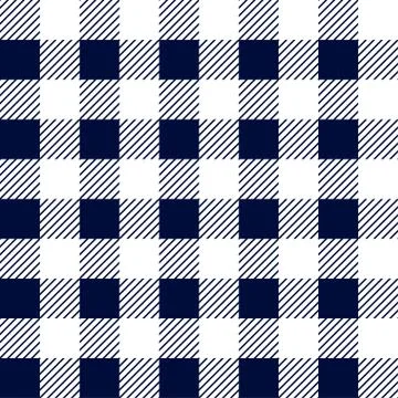 Gingham seamless plaid pattern Stock Illustration