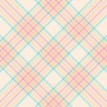 Gingham textile pattern. Seamless multicolored diagonal pixel check plaid  .. イラスト素材