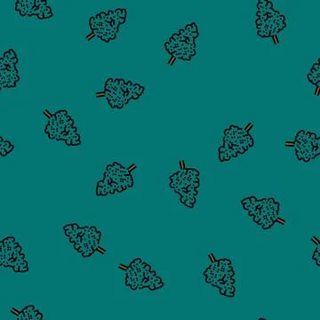Ginkgo biloba jungle amazon vector seamless pattern イラスト素材