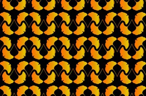 Ginkgo leaf - vector background Stock Illustration