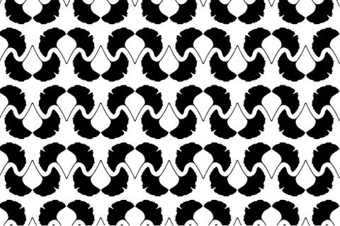 Ginkgo leaf - vector background Stockillustratie