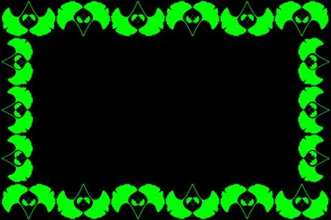 Ginkgo leaf - vector frame Stockillustratie