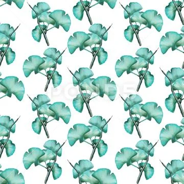 Ginko BIloba Pattern PSD Template