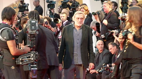 Gino Strada red carpet Video stock 58461192