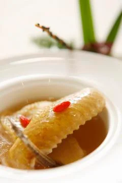 Ginseng chicken soup Stock Photos