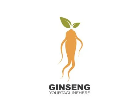 Ginseng illustration icon vector design Stock Illustration