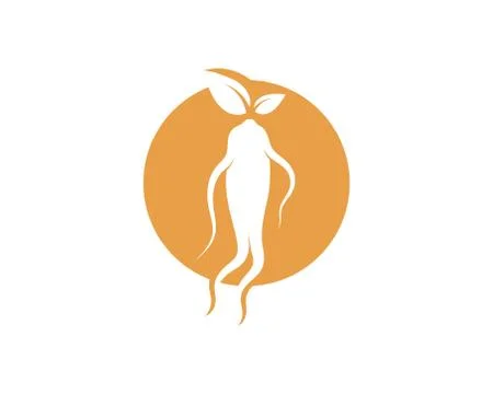 Ginseng illustration icon vector design Stock Illustration