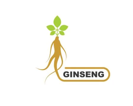 Ginseng illustration icon vector design Stock Illustration