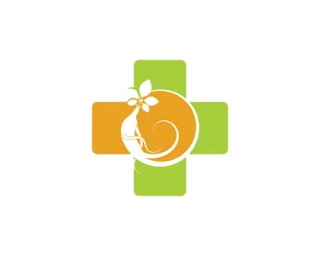 Ginseng illustration icon vector design Stock Illustration