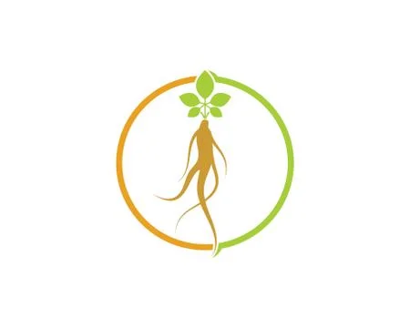 Ginseng illustration icon vector design Stock Illustration