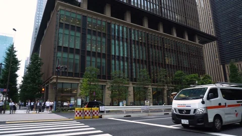 Ginza Business District Stock Footage 104411036
