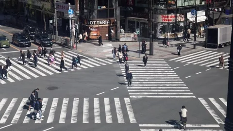 Ginza crossing Stock Footage 270533736