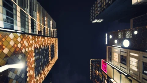 Ginza looking up 4 Stock Footage 115097061