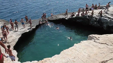 Giola, Natural Water Pool Stock Footage 30661193
