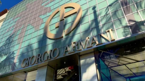 Giorgio Armani Store at Rodeo Drive Stock Video Pond5