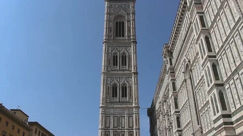 Giotto's Bell Tower Tilt Up to Down HiRes Florence (Firenze) Vídeos de archivo 90783960
