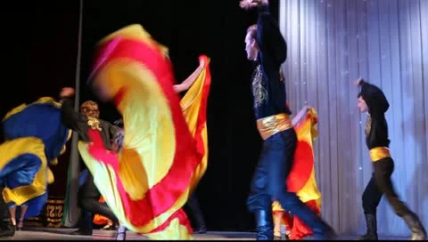 Gipsies dance Stock Footage 11307786