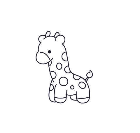 Giraf toy Stock Illustration