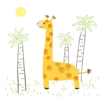 Girafe illustration Stock Illustration