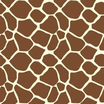 Giraffe Animal Print Pattern Seamless Tile Illustrazione stock
