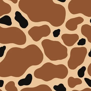 Giraffe animal seamless pattern with spot texture on skin. Abstract print des Stock Illustration