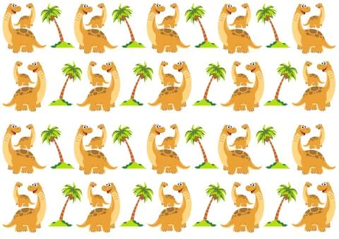 Giraffe Cartoon background Stock Illustration