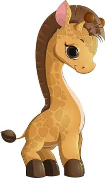 Giraffe cartoon style Stock Illustration