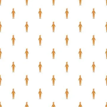 Giraffe costume seamless pattern creating fun background イラスト素材