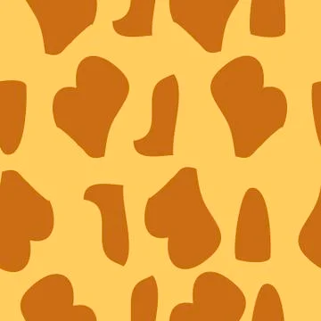 Giraffe fur texture background Stock Illustration