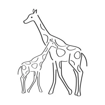 Giraffe logo vector illustration design Stock Illustration