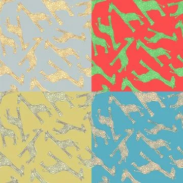 Giraffe Pattern Stock Illustration