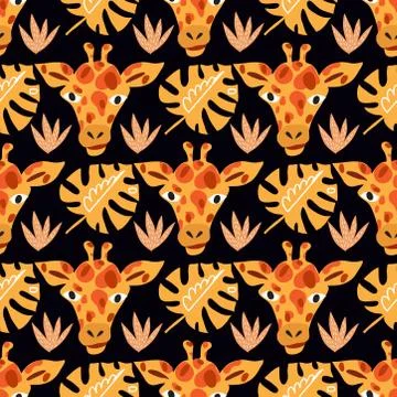 Giraffe pattern Stock Illustration