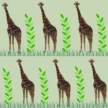 Giraffe pattern Stock Illustration
