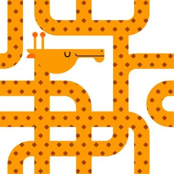 Giraffe pattern seamless. Beast long neck texture. Wild animal background. Or Ilustración de archivo
