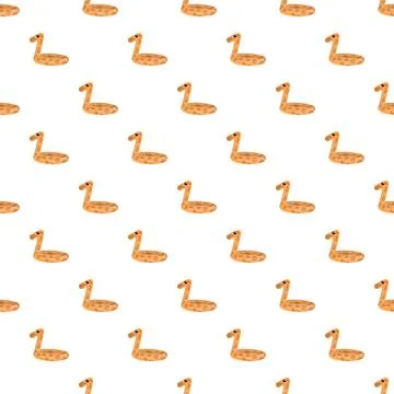 Giraffe pool float texture creating a summer pattern Stock Illustration