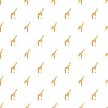 Giraffe seamless pattern creating a wildlife textile backdrop Stock Illustration