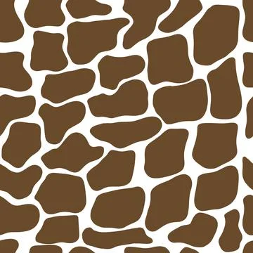 Giraffe seamless pattern. Wild animal print. Vector cow skin illusration イラスト素材