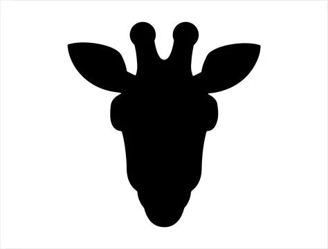 Giraffe silhouette vector art Stock Illustration