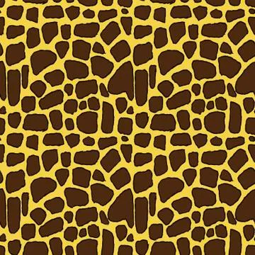 Giraffe skin hand drawn pen texture. Vector seamless pattern sketch skin pattern 스톡 일러스트
