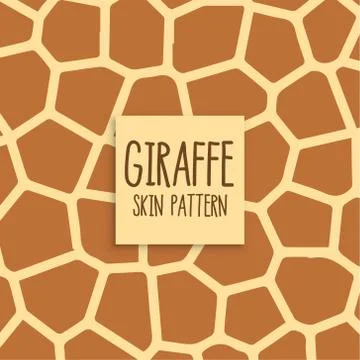 Giraffe skin pattern design background Stock Illustration